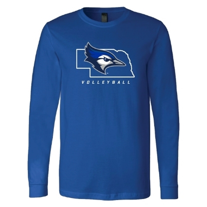 Picture of Creighton Volleyball Soft Cotton Long Sleeve Shirt (CU-181)