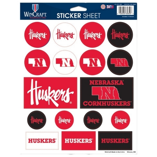 Picture of Nebraska 8.5" x 11 Sticker Sheet
