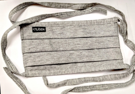 Picture of Blank Cotton Pleated Tie Face Mask