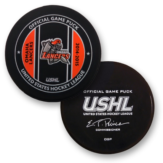 Picture of Omaha Lancers 2014-2015 Official Game Puck