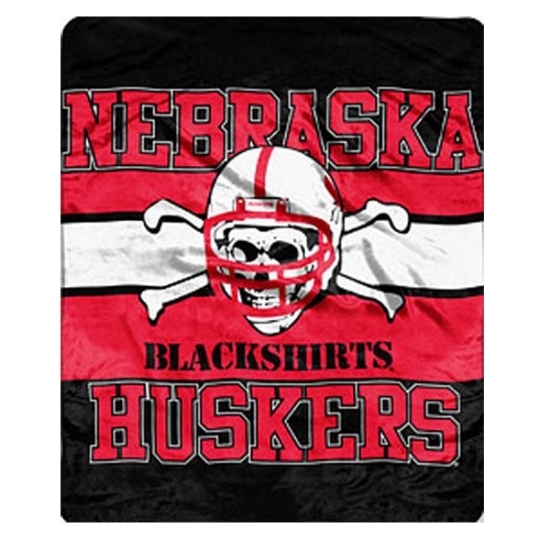 Picture of Nebraska Blackshirts Raschel Throw Blanket