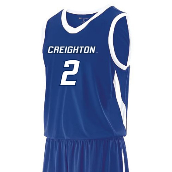 Custom Creighton Bluejays Basketball Jersey Name Number Blue Replica College