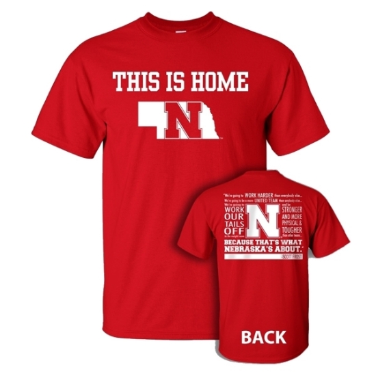 Picture of NU Scott Frost This is Home Short Sleeve Shirt