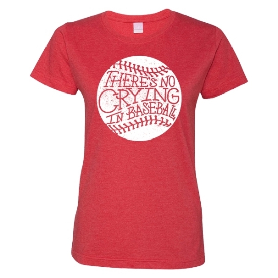 Picture of No Crying in Baseball Ladies Short Sleeve Jersey Knit Shirt