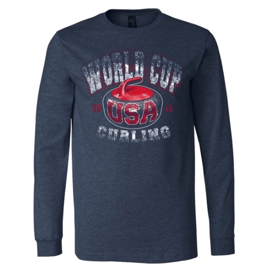 Picture of Curling World Cup Hammer Long Sleeve Jersey Knit Shirt
