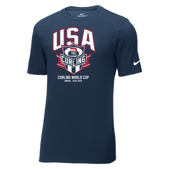 Picture of Curling World Cup Nike® Banner Core Cotton Short Sleeve Shirt