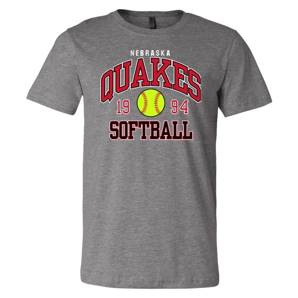 Quakes Softball Soft Cotton Short Sleeve Shirt (QUAKES007) | Lawlor's ...