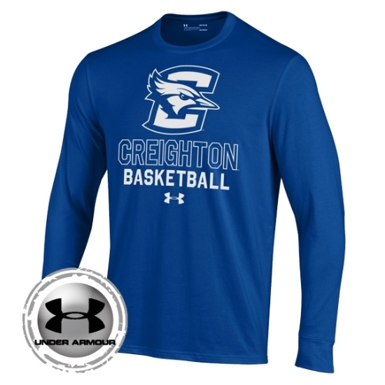 Picture of Creighton Under Armour® Youth Basketball Performance Cotton Long Sleeve Shirt