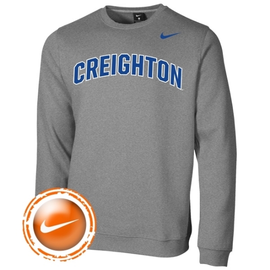 Creighton Nike® Club Fleece Crew | Lawlor's Custom Sportswear