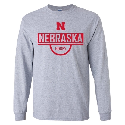 Picture of Nebraska Basketball Long Sleeve Shirt (NU-243)