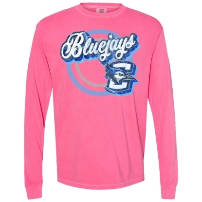 Youth Blue Creighton Bluejays Logo Comfort Colors T-Shirt