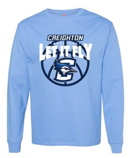 Creighton Basketball Long Sleeve Shirt (CU-209) | Lawlor's Custom ...