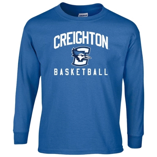 Lawlor's Custom Sportswear | Creighton Basketball Youth Long Sleeve ...