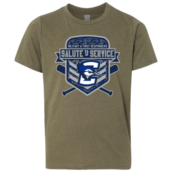 Picture of Creighton Baseball Salute to Service Youth Soft Cotton Short Sleeve Shirt