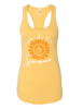 Picture of You Are My Sunshine Ladies Gathered Back Racerback Tank