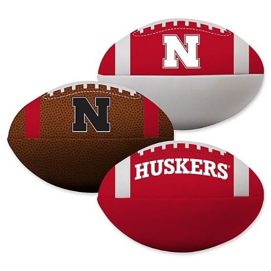 Picture of Nebraska Rawlings Softee 3 Ball Set