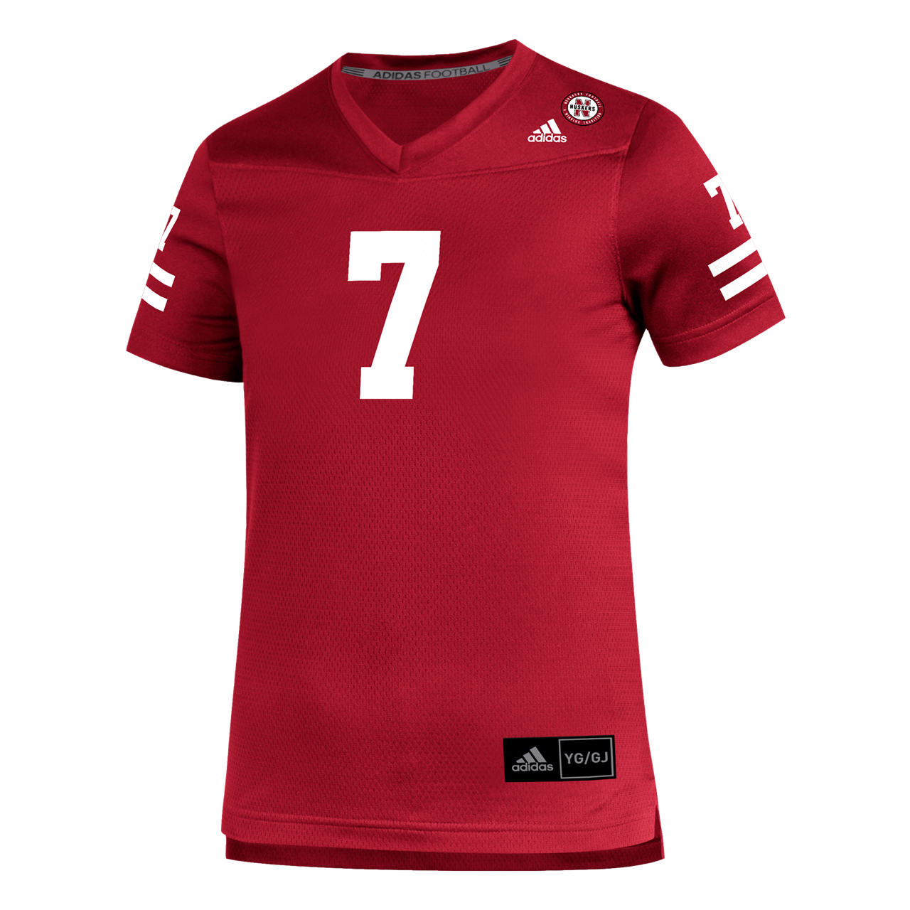 Lawlor's Custom Sportswear | Nebraska Adidas® Youth #7 Replica Football ...