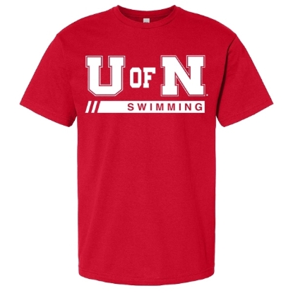 Picture of Nebraska Swimming Short Sleeve Shirt (NU-258)