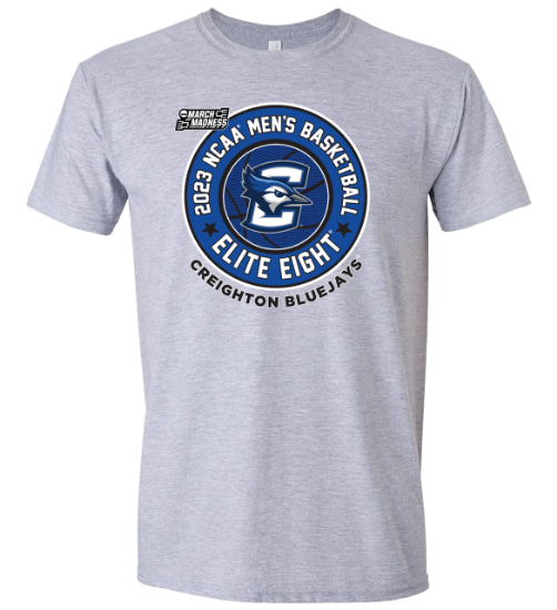 Creighton Basketball 2023 Elite 8 Short Sleeve Shirt (Circle Logo)