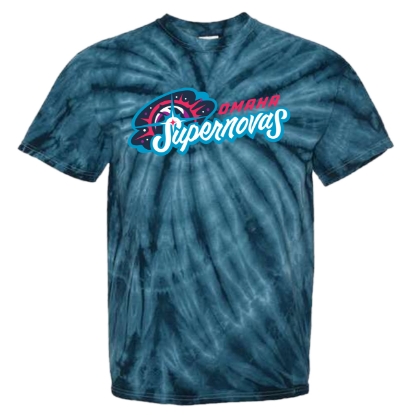 Picture of Supernovas Cyclone Pinwheel Tie-Dyed T-Shirt - Navy