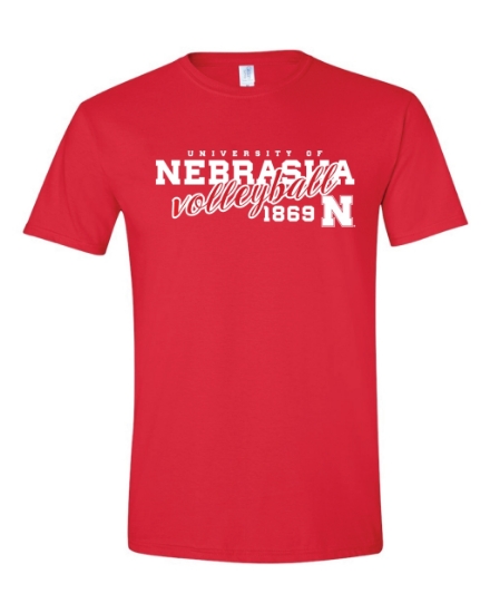 Picture of Nebraska Volleyball Soft Cotton T-shirt (NU-274)