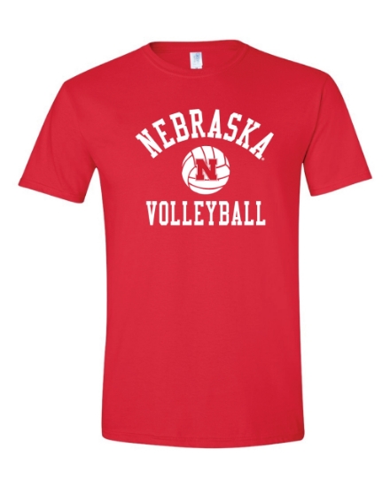 Picture of Nebraska Volleyball Soft Cotton T-shirt (NU-308)