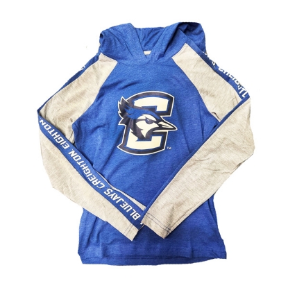 Picture of Creighton Colosseum® Youth Starfighter Hooded Long Sleeve