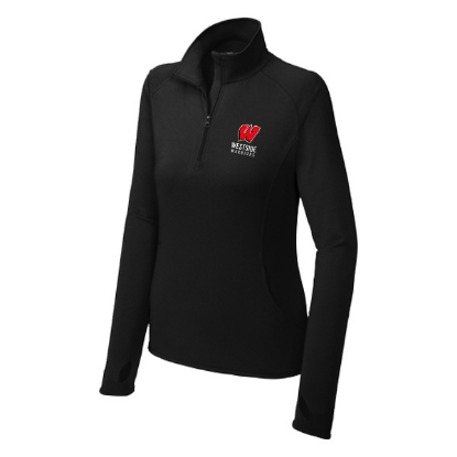 Picture of Westside Ladies Stretch 1/4-Zip Pullover (Westside-014)