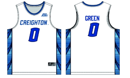 Picture of Creighton YOUTH #0 Green Basketball Jersey