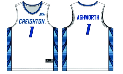 Picture of Creighton #1 Ashworth Basketball Jersey