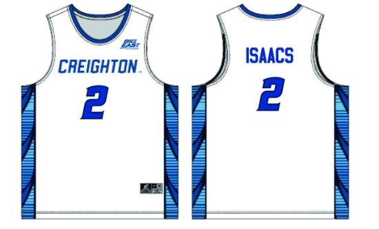 Picture of Creighton #2 Isaacs Basketball Jersey