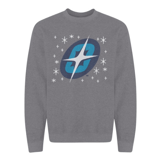 Picture of Supernovas Ugly Christmas Crewneck Sweatshirt - Graphite Heather (SN-047)