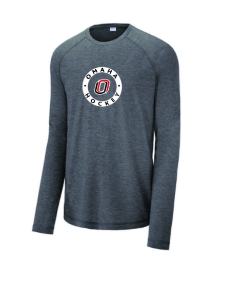 Picture of UNO Hockey Tri-Blend Wicking Raglan Long Sleeve (UNO-074) 