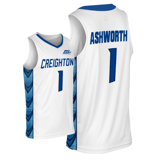 Picture of Creighton YOUTH #1 Ashworth Basketball Jersey