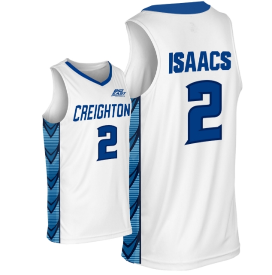 Picture of Creighton #2 Isaacs Basketball Jersey