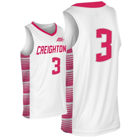 Picture of Creighton #3 Basketball Pink Out Jersey