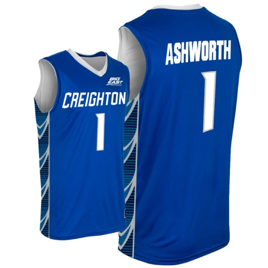 Picture of Creighton #1 Ashworth Basketball Jersey