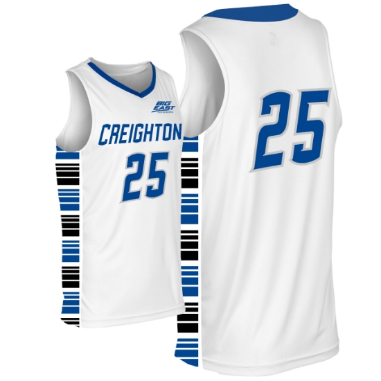 Picture of Creighton #25 YOUTH Basketball Jersey white