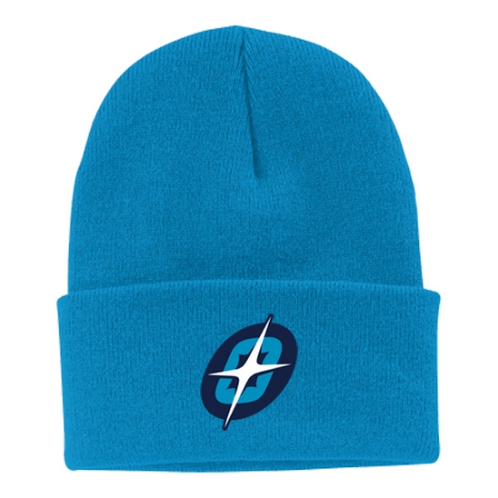 Picture of Supernovas Cuffed Beanie - Neon Blue