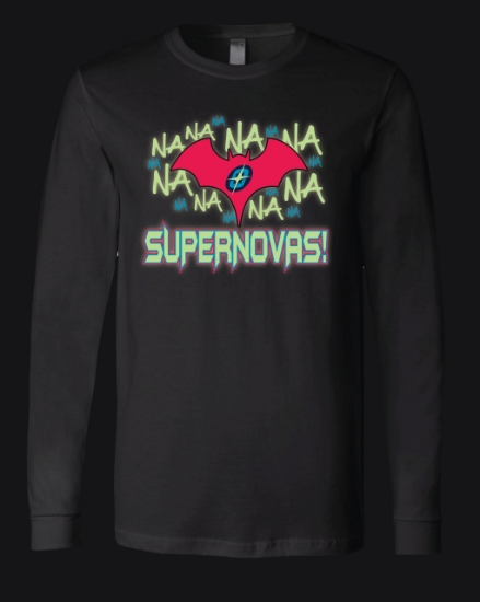 Picture of Supernovas Glow In The Dark Bat Long Sleeve Shirt - SN-059