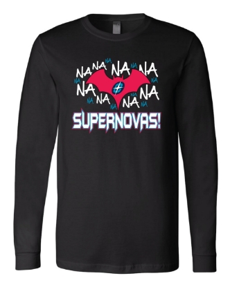 Picture of Supernovas Glow In The Dark Bat Long Sleeve Shirt - SN-059