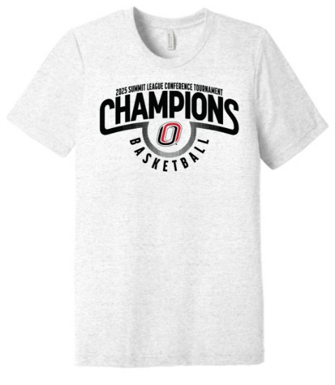 Picture of UNO Men's Basketball Summit League Conference Tournament Champions T-shirt (UNO-215) 