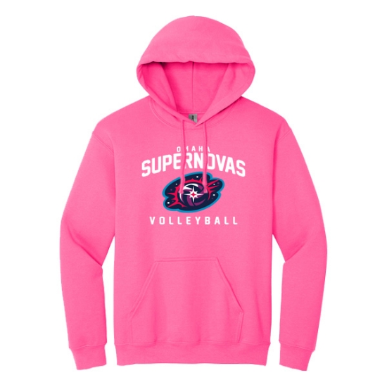 Picture of Supernovas Hooded Sweatshirt - Safety Pink (SN-003)