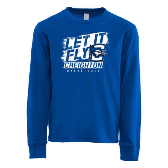 Picture of Creighton Youth Basketball Long Sleeve Shirt (CU-179)