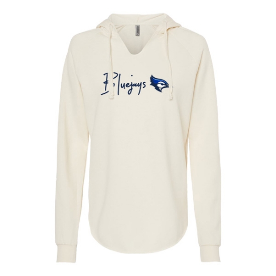 Picture of Creighton Ladies Lightweight California Wave Wash Hoodie (CU-243)