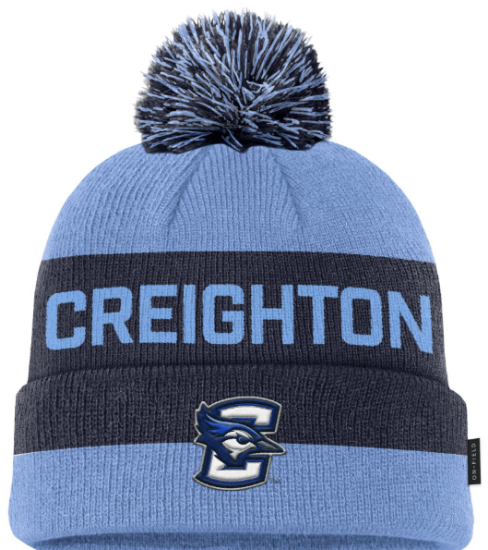 Picture of Creighton Nike® Peak Cuffed Beanie with Pom 