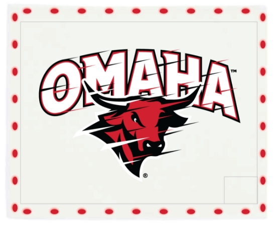 Picture of Omaha Mavs Spirit Rally Light Up Rally Towel  - White/Red