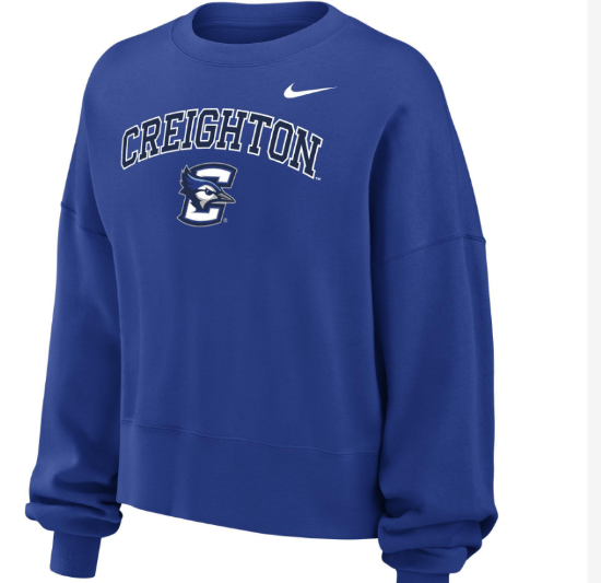 Picture of Creighton Nike® Women's  Phoenix Crew Royal with Black Text