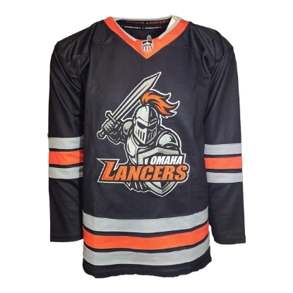 Picture of Lancers Replica Knight Black Hockey Jersey
