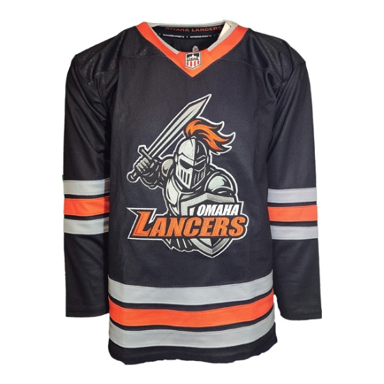 Picture of Lancers Replica Knight Black Hockey Jersey